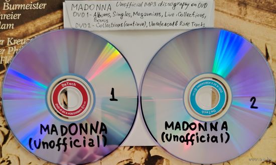 DVD MP3 неофициальная дискография MADONNA - 2 DVD-5