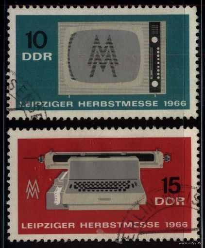 ГЕРМАНИЯ, ГДР - 1966 [Mi. 1204-1205] Гашеная (DDR03)