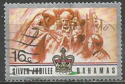 Багамы. Королева Елизавета II. 25 лет на троне. 1977г. Mi#411.