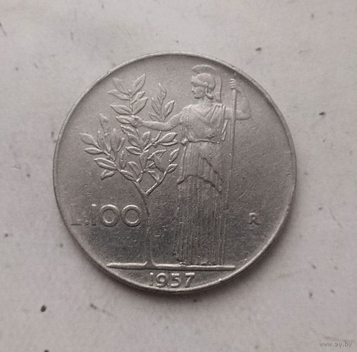 100 лир 1957 года Италия. Итальянская Республика.