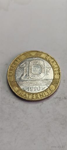 Франция 10 франк 1990
