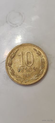 Чили 10 песос 1997
