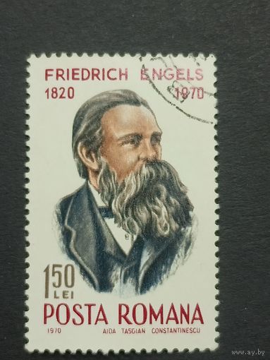 Румыния 1970. 150 лет со дня рождения Фридриха Энгельса, 1820–1895 гг. Полная серия