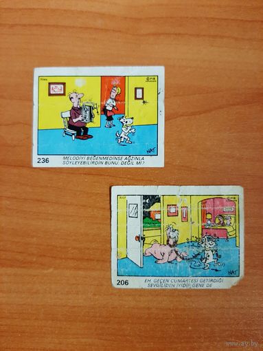 Вкладыши Dandy Dal - Bobbi rex. 2 шт. Раритет. Оригинал. Доставка бесплатно!