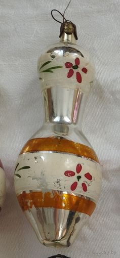 Ёлочная игрушка ваза