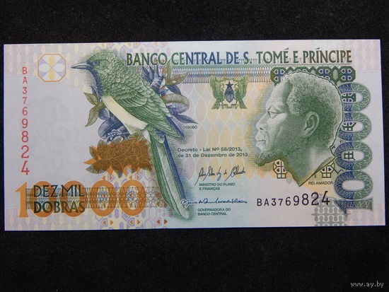 Сан-Томе и Принсипи 10 000 добра 2013г.UNC