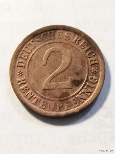Германия 2 пфенинга 1924 А