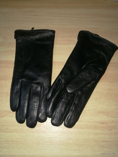 Перчатки кожаные, р.М. Новые.