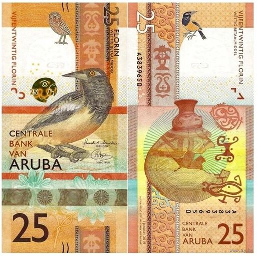 Аруба 25 флоринов образца 2019 года UNC pw22