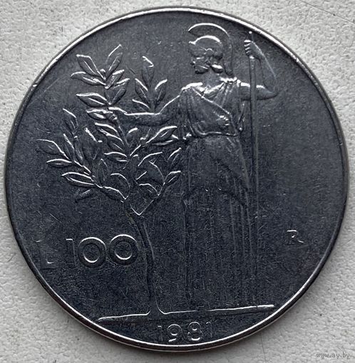Италия 100 лир 1981 г.