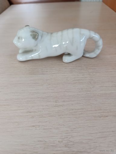 Фарфоровая статуэтка Белый Тигр СССР