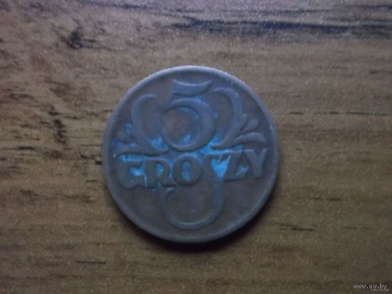 Польша 5 Грошей 1937