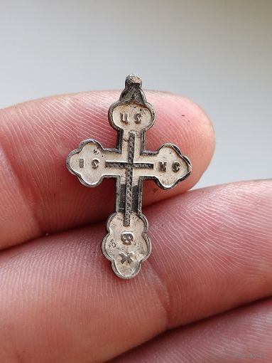 Крестик серебро 84
