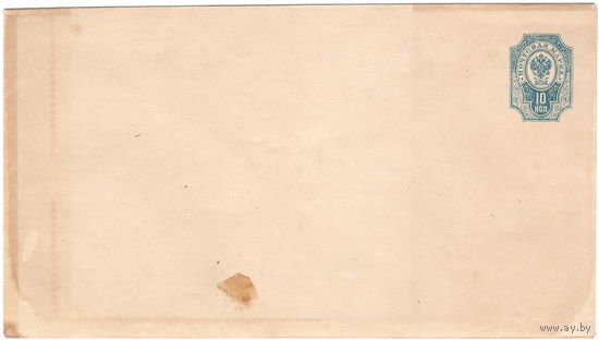 Рос. Имп., маркированный конверт, 1889-1890 г.г., 143 х 83 мм
