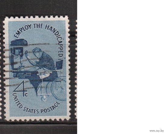США-1960, (Мих.785) , гаш. , Труд инвалидов (одиночка)