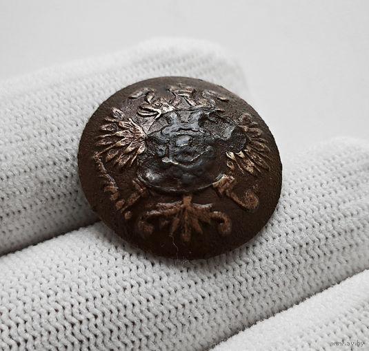 Пуговица мундирная орлянка, бр. Бухъ, СПБ. лот нешс-8,7
