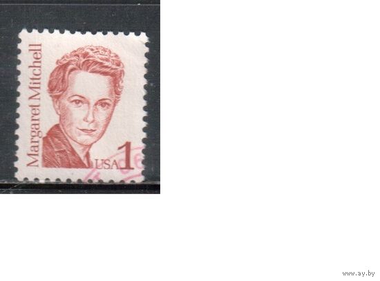 США-1986, (Мих.1840),  гаш., Стандарт, Личности, М.Митчелл (одиночка)