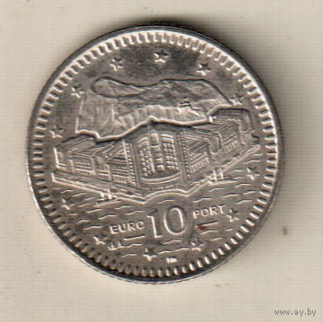 Гибралтар 10 пенс 1998