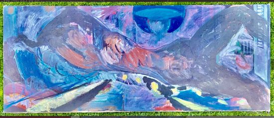 Кищенко;80см.на 2 метра "Ночь";х/м;1994г;