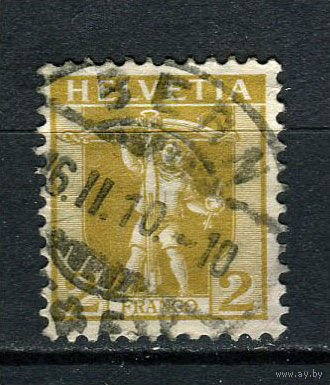 Швейцария - 1907 - Сын Вильгельма Телля с арбалетом 2с - [Mi.95] - 1 марка. Гашеная.  (Лот 107CB)