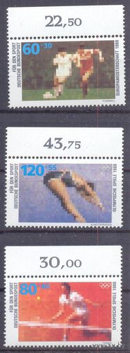 Германия 1988 спорт футбол теннис мяч