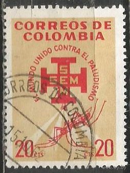 Колумбия. 70 лет Организации Американских государств. 1962г. Mi#1009.