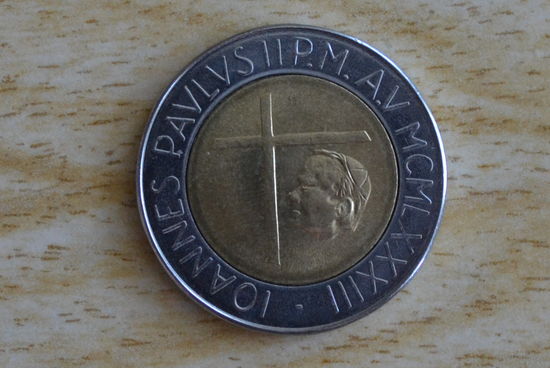 Ватикан 500 лир 1983 с 1 руб