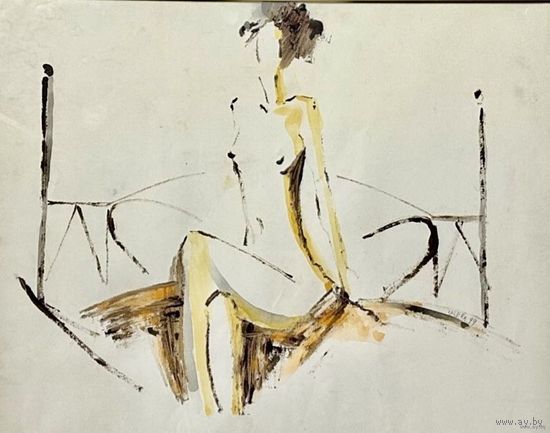 Песин Валерий "Ню",1999г.57х44,5 см.