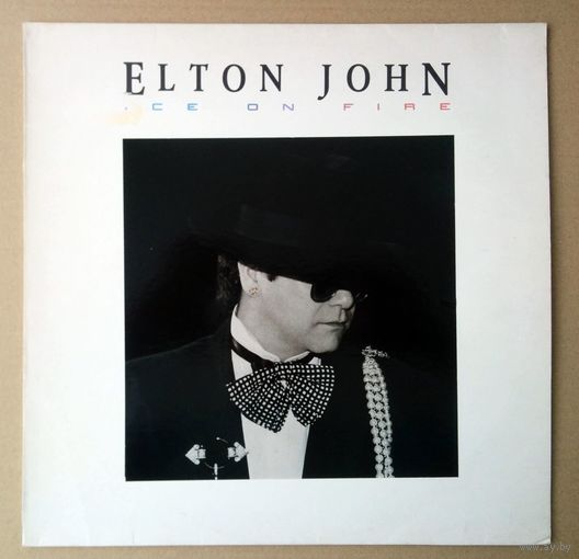 ELTON JOHN - Ice On Fire (ENGLAND винил LP 1985 вставка)