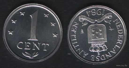 Нидерл. Антильские о-ва __km8a.3 1 цент 1984 год (_8 ТОРГ ЛЮБОЙ
