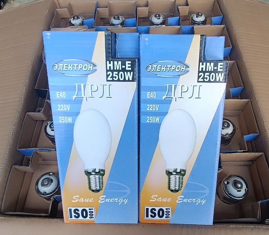 Ртутная лампа высокого давления. Е40.250w. Электрон.