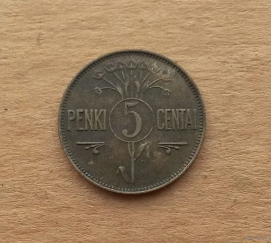 Литва, 5 центов 1925 г.