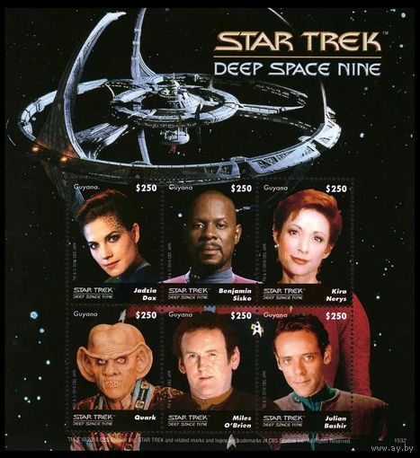 2015 Гайана 9155-9160KL Фильм Звездный путь 17,00 евро