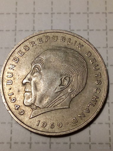 2 маркb ФРГ  1973 F год