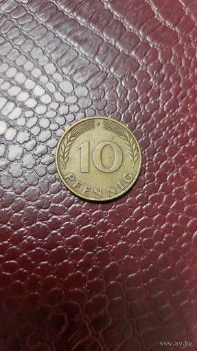 Монета 10 пфеннигов 1950г. Германия. Неплохая!