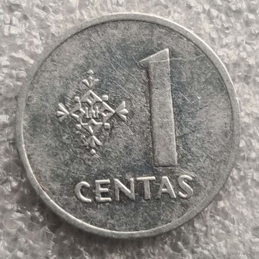 Литва 1 цент  1991 г.  (3)