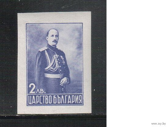 Болгария-1937, (Мих.316), **  ,  Царь Борис III , из блока