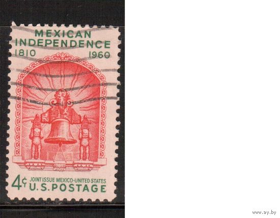 США-1960, (Мих.787) , гаш. , Независимость Мексики (одиночка)