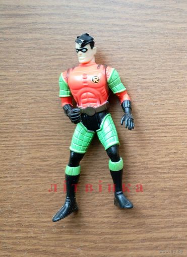 V Подвижная экшен-фигурка Робин. Ночная Фурия: Миссия мастеров (Batman and Robin. Mission Masters: Night Fury. original action figure). Светится в темноте. 1994г. Kenner, HASBRO, DC Comics. Z