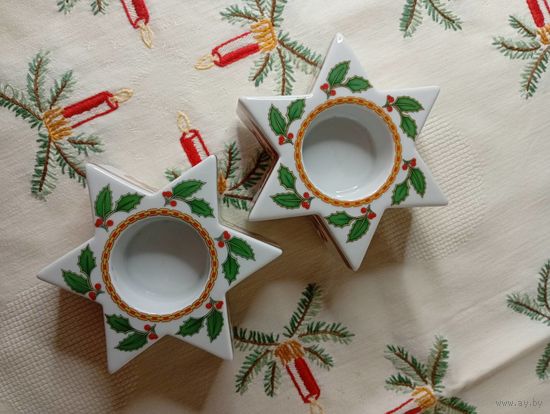 Новогодний / рождественский подсвечник Hutschenreuther, Германия