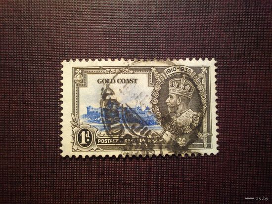 Британская колония Золотой Берег 1935 г.Король Георг VI и Виндзорский замок./07а/