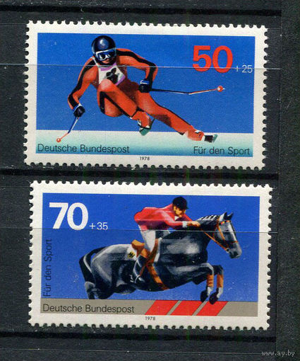 ФРГ - 1978 - Спорт [958, 968] - полные серии - 2 марки. MNH.  (LOT Db39)