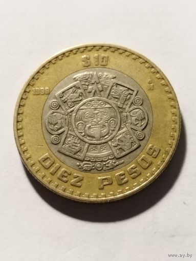 Мексика 10 песо 1998