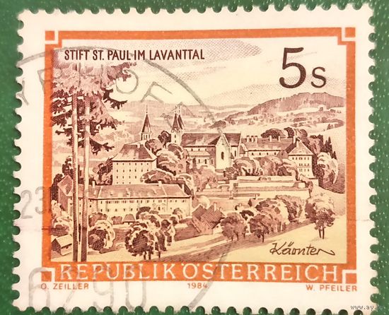 Австрия 1984. Бенедиктинский монастырь Санкт-Пауль в Лаванттале