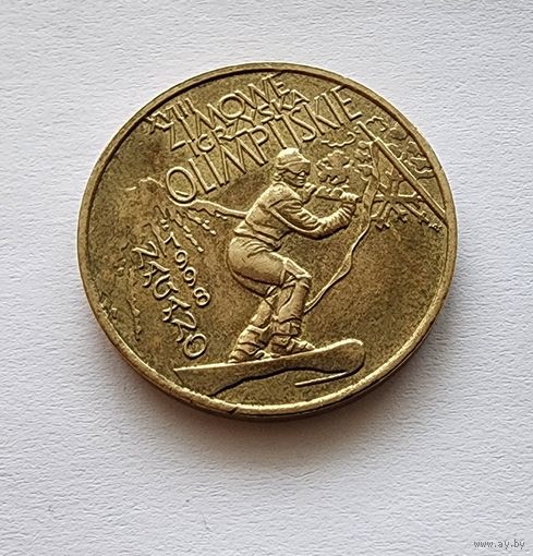 Польша 2 злотых, 1998 XVIII зимние Олимпийские Игры, Нагано 1998