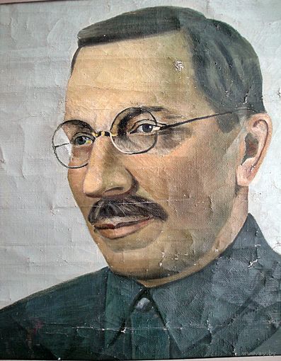 Картина А.С. Макаренко (холст, масло,СССР)