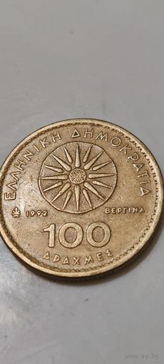Монеты. Греция 100 драхм 1992.