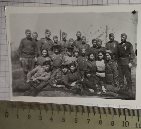 Фото  групповое женское РККА ww2    41-45г подписано!
