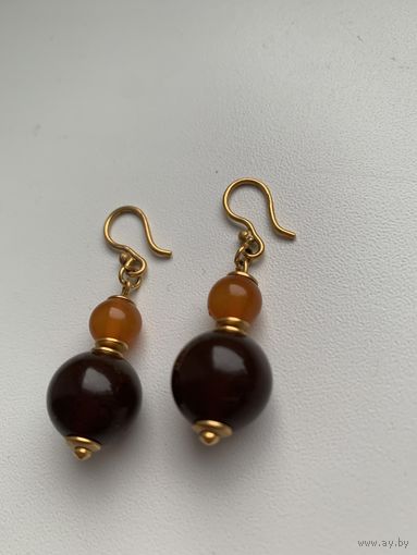 Янтарь. Серьги янтарные