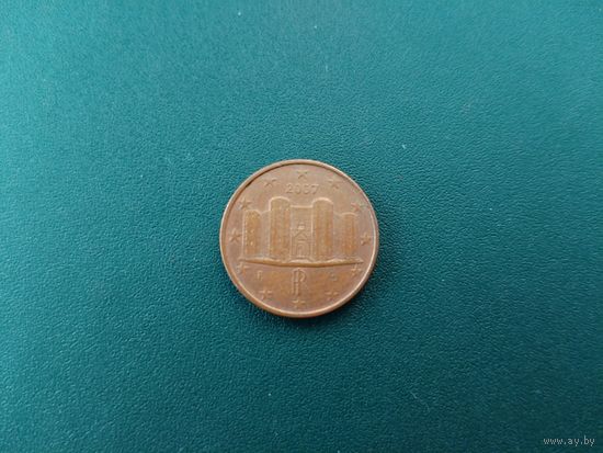 1 евроцент Италия.